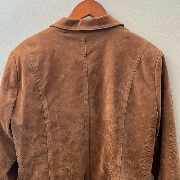 Erin London Brown Blazer Size Large - Picture 4 of 6